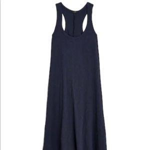 J crew cotton jersey racer back dress. Size small. Black.